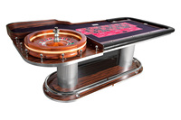 Table de roulette en bois de luxe, table de roulette élégante personnalisée, table de roulette de casino
