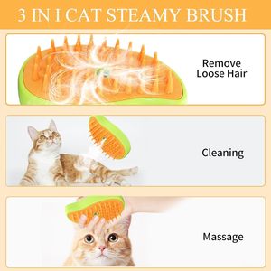 Multifunctional Rechargeable Dog Steamy Comb & Self-Cleaning Spray Brush Misty Function Eco-Friendly Plastic for Bathroom Use - Product Image 2
