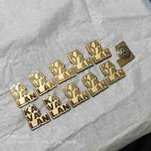 更便宜的金属黄金空白圆形方形标志矩形空白翻领别针胸针各种形状徽章带蝴蝶离合器磁铁 - Product Image 2