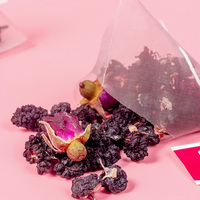 Thé au Ginseng et aux Baies de Goji en Vrac, Boîte de Thé Solide pour la Santé et l'Énergie, Nettoyant et Détoxifiant pour les Reins, Thé Noir