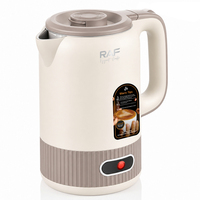 Bouilloire électrique RAF R.7434 1500W 2.0L, ébullition rapide, voyant lumineux, base pivotante à 360°, pour la maison et la cuisine