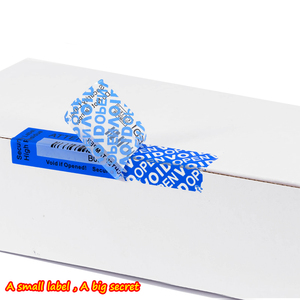 Nhà Máy Giá Chống giả mạo rõ ràng con dấu an Ninh Nhãn Vật liệu vật nuôi dính sticker để đóng gói VOID bảo hành cao - Product Image 1