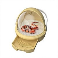 Boîte d'élevage, boîte de transport transparente pour reptiles de style tiroir, pour les voyages en plein air, habitat portable, mini aquarium de transport pour animaux de compagnie