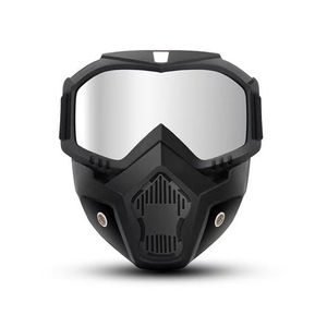 <span class=keywords><strong>Occhiali</strong></span> <span class=keywords><strong>da</strong></span> <span class=keywords><strong>Sole</strong></span> Sportivi Polarizzati per Casco <span class=keywords><strong>da</strong></span> Moto, Montatura Senza Bordi, Antivento, Resistenti alla Sabbia e ai Raggi UV, Maschera a Forma di Teschio Completa - Product Image 2