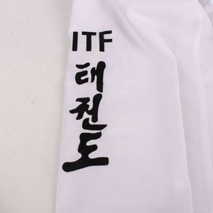 <span class=keywords><strong>Uniforme</strong></span> <span class=keywords><strong>de</strong></span> <span class=keywords><strong>Taekwondo</strong></span> ITF Quteng - <span class=keywords><strong>Uniforme</strong></span> <span class=keywords><strong>de</strong></span> Entrenamiento Ligero, Material Acanalado, Unisex, Personalizable - Product Image 4