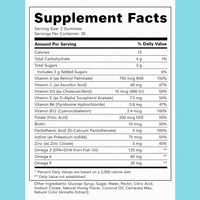 Aeglewell Marque Privée Gommes Molles Multivitaminées pour Enfants Oméga 3 DHA Vitamine D3 K2 Croissance Saveur Miel En Vrac 60 Unités