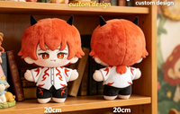 Boneka Karakter Game Lucu Kawaii 20cm, Boneka Plush Kecil Isi Kapas Lembut dengan Warna & Desain Kustom untuk Hadiah Anak
