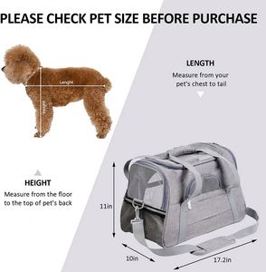 Easy Vet Visit Pet Carrier for Medium Cats and Small Dogs. Safe, Comfortable and Convenient. Airline Approved, <b>Top</b> <b>Loading</b> and C - Product Image 4
