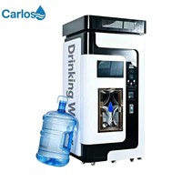Máquina expendedora de agua de autoservicio para vecindarios, sistema completo de purificación de agua, gabinete vertical para ubicaciones públicas