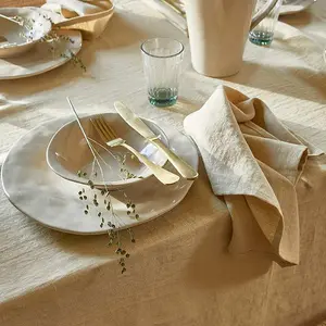 مفرش المائدة المخصص للمنزل، مفرش مائدة ملون، مفرش مائدة لحفلات الزفاف من الكتان
