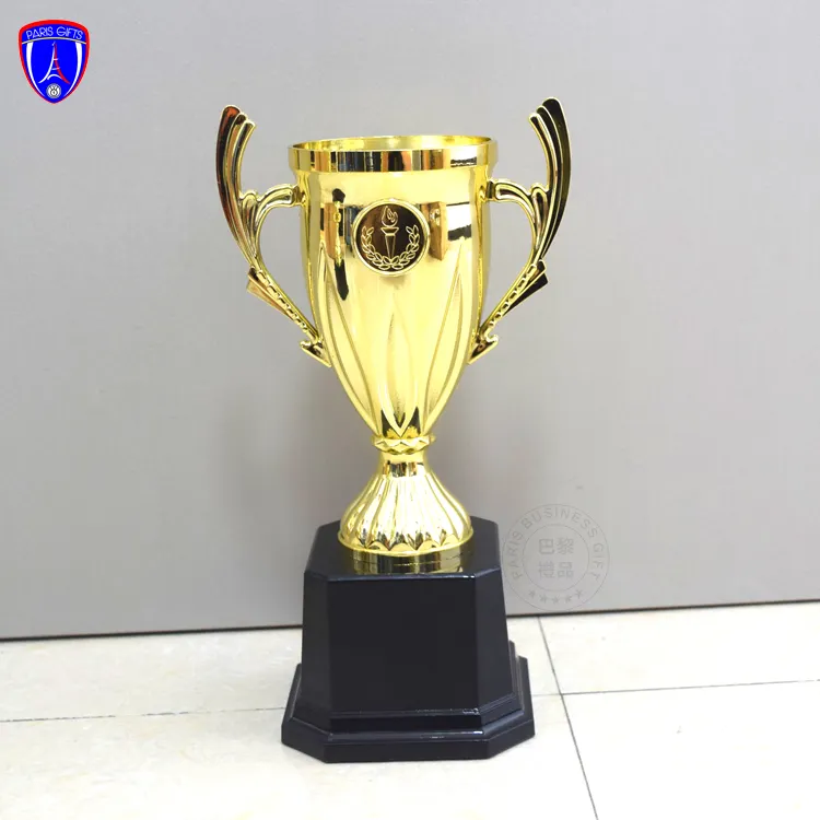 8.1inch #19158 Wholesale custom soccer cup award metal trophy cup medals and trophies
