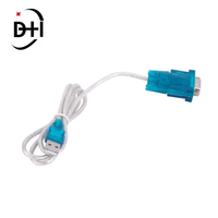 Nuevo Puerto USB a RS232 COM, PDA serie, adaptador de Cable DB9 de 9 pines, compatible con USB 2,0 con cable a Serial RS232 CH340