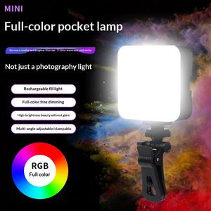 Lampe de poche LED RGB pour la <span class=keywords><strong>photographie</strong></span> de beauté, éclairage d'appoint, mini lampe pour téléphone portable, diffusion en direct, trois températures de couleur, alimentée par batterie - Product Image 3