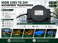 Transformateur de puissance Toroid 12 v, à basse tension 300 w