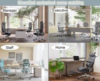 Chaise de bureau ergonomique moderne et réglable en gros, confortable avec soutien lombaire, pour directeur, pivotante, pour ordinateur