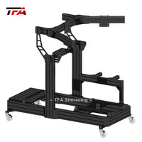 Châssis en aluminium personnalisé, cockpit de course, simulateur de conduite de voiture immersif, machine de simulation de course, cockpit de simulation de course