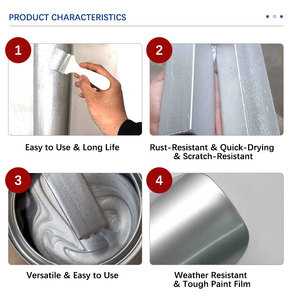 <span class=keywords><strong>Peinture</strong></span> en poudre d'argent haute brillance à séchage rapide de haute qualité <span class=keywords><strong>Peinture</strong></span> métallique Composant unique <span class=keywords><strong>Peinture</strong></span> antirouille intérieure et extérieure - Product Image 6