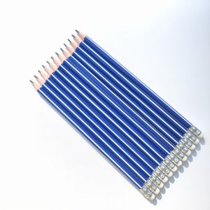 Crayons d'étudiant 7,5 pouces OEM fabriqués sur mesure avec logo/emballage rayé 2B/HB, gomme, crayon noir en <span class=keywords><strong>plastique</strong></span>, papeterie pour enfants - Product Image 6