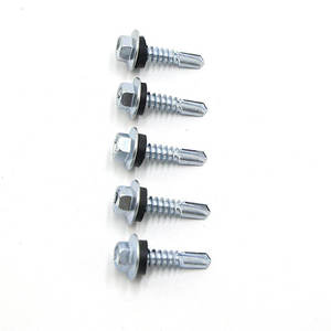 Clavos para Techo C1022 al por Mayor, 75mm, Cabeza Hexagonal, Autoperforantes Industriales con Arandela Negra, Parafuso Auto Brocante - Product Image 5
