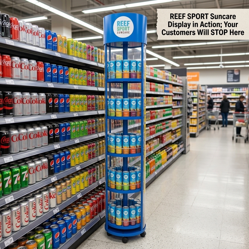 Wholesale Custom Slim Metal Beverage Can Display Rack Floor Standing Soda Energy Drink Bottle Stand Retail Shop Display ShelfOEM — view 2
