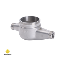 Corps de compteur d'eau en acier inoxydable OEM 304, usiné CNC, haute dureté, excellente résistance à l'usure, marque HS
