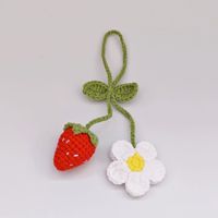 Aksesoris Tas Pakaian Anyaman Bunga Stroberi Buatan Tangan Terlaris Baru untuk Hari Valentine & Paskah