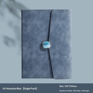 Agenda A5 en cuir personnalisé en gros, papeterie de bureau, carnet épais pour cadeau - Product Image 3