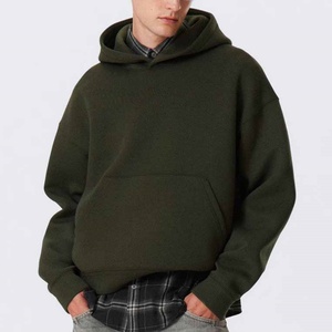 Sweat à capuche unisexe de luxe avec impression de logo personnalisé, surdimensionné, en molleton français lourd, streetwear hip-hop, coupe ample pour homme - Product Image 2