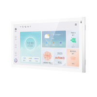 Panneau tactile intelligent GVS KNX sécurisé S13 avec PoE 48V, 240 canaux KNX, écran IPS 1280x800 pour le contrôle des bâtiments commerciaux