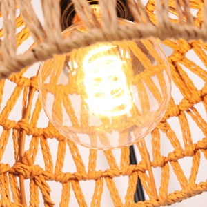 Nordic Style Hemp Rope E27 <strong>Wall</strong> <strong>Light</strong> Natural <strong>Wicker</strong> Hotel Bedroom Corridor Decoration <strong>Wall</strong> <strong>Lights</strong> - Product Image 6