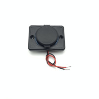 Chargeur USB double 12V 24V 5V 3.1A carré pour siège de bus, camping-car, bateau, marine, à monter sur panneau avec couvercle rabattable