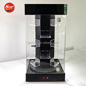 SHP New Customized Banquet LED Light <strong>Display</strong> Stand Rotating PS a Sports Card BGS CGC <strong>Black</strong> Acrylic <strong>Display</strong> <strong>Cabinet</strong> - Product Image 6