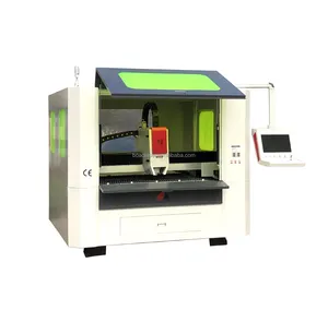 high precision enclosed cnc laser cutting machine for gold silver jewelry metal steel 2kw 3kw cnc fiber laser cutter 1300x900mm