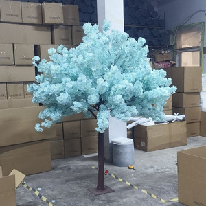 Arbres artificiels de <span class=keywords><strong>cerisier</strong></span> bleu japonais de 2 m en gros pour la décoration de mariage et de fête à domicile - Product Image 1