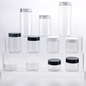 Supply a variety of capacity Plastic Jar Round Empty pet jar Food