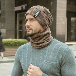 Nouvelle arrivée hiver chaud <span class=keywords><strong>bonnet</strong></span> chapeau écharpe ensembles usine en gros hommes <span class=keywords><strong>et</strong></span> garçon tricoté chapeaux acrylique résistant au froid ensembles - Product Image 4