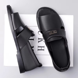 รองเท้าแตะลำลองผู้ชาย ระบายอากาศได้ดี สวมใส่สบาย ทนทาน หนังนุ่ม กันลื่น เหมาะสำหรับชายหาด พื้นเรียบ ใส่ได้ทั้งในและนอกบ้าน - Product Image 3