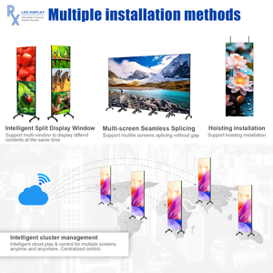 Pantalla LED <span class=keywords><strong>de</strong></span> pie para publicidad comercial interior 4K a todo color, precio <span class=keywords><strong>de</strong></span> fábrica RX P0.9 P1.25 P1.56 para centros comerciales - Product Image 3