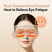 Masque oculaire chauffant vibrant pour massage et sommeil, masque 3D occultant total pour la relaxation, vente en gros sous marque privée