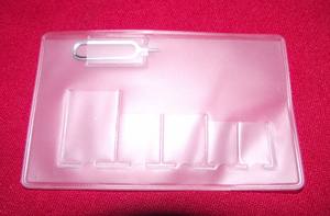 ที่กำหนดเองพีวีซีพลาสติก Micro Sd การ์ดกรณีผู้ถือซิมการ์ดที่มีเข็ม - Product Image 2