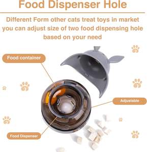 Jouet <span class=keywords><strong>pour</strong></span> <span class=keywords><strong>chat</strong></span> gobelet rotatif automatique avec distributeur de friandises Jouet puzzle populaire stimulant le cerveau en plastique TPR - Product Image 3