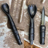 Tactical spork Fourchette Cuillère Couteau Survie Camping ka-bar