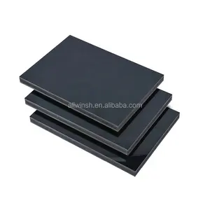 10 mét PVC Hội Đồng Quản trị bọt đóng cửa di động 0.4 inch 10 mét Trọng lượng nhẹ cứng nhắc nhựa màu đen PVC tấm xốp