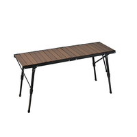 Barbecue pliant IGT moderne en aluminium léger, table de camping pliable à hauteur réglable avec cuisinière portable pour la cuisson en extérieur