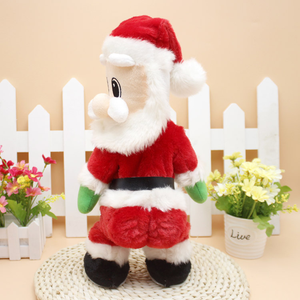 Nouveau Père Noël Musical et Dansant avec Hanches Vibrantes, Bottes et Fesses qui Saillissent, Peluche Réutilisable 35cm, Père Noël Mignon pour Noël - Product Image 3
