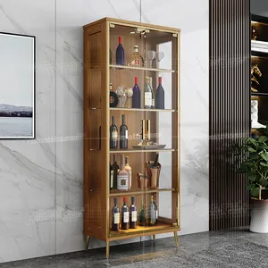 خزانات النبيذ عالية الجودة مع مرآة لغرف النوم خزانات خزانات للنبيذ