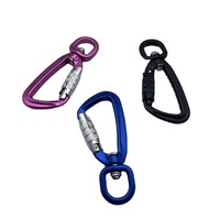 En Alliage d'aluminium Pivotant Mousqueton Mousqueton De Verrouillage Automatique En Aluminium Pivotant Mousqueton Mousqueton En Aluminium Pivotant Oeil Mousqueton