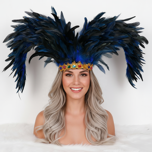 أزياء حفلات الهالوين، إكسسوارات أزياء الكرنفال، أغطية رأس بالريش، طقم أزياء تنكرية للنساء البالغات، متوفر بتصميم الصدف البحري - Product Image 5