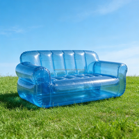 Vente directe d'usine, canapé gonflable transparent personnalisé pas cher pour salon et extérieur, en vente