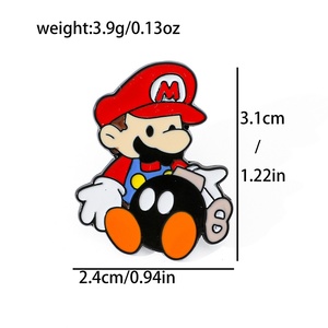 เข็มกลัดโลหะเคลือบไฟฟ้า 154 แบบ ลายการ์ตูนเกม สำหรับติดเสื้อ ซูเปอร์มาริโอ กอริลลา ของขวัญ ของแท้จากโรงงาน - Product Image 5